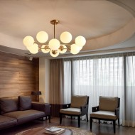 Люстра из опалового стекла