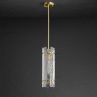 Стеклянный подвесной светильник с водной рябью