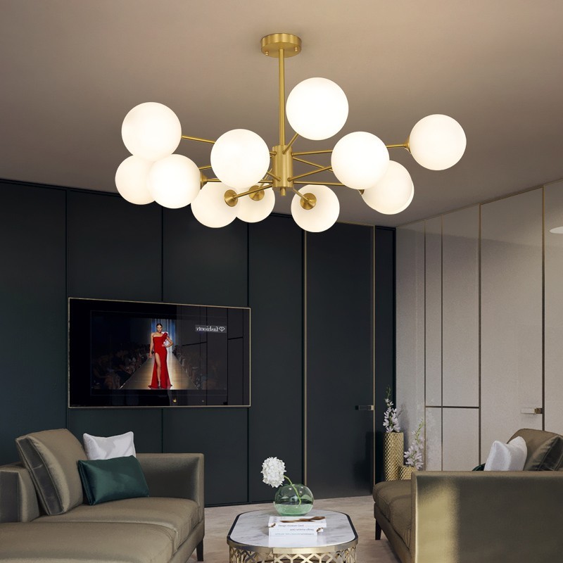 Люстра из опалового стекла