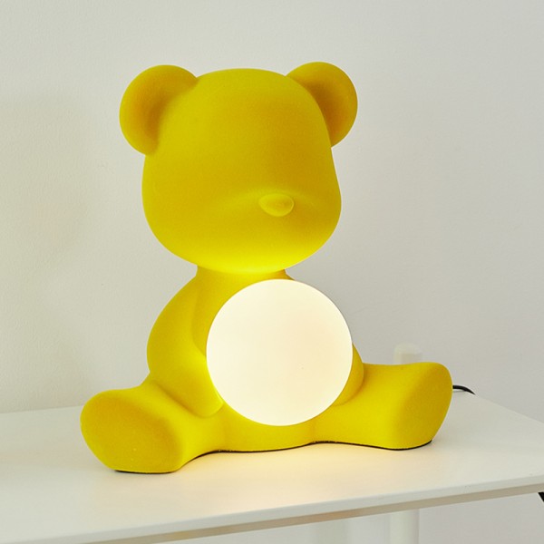 Teddy Girl Lamp Velvet Finish