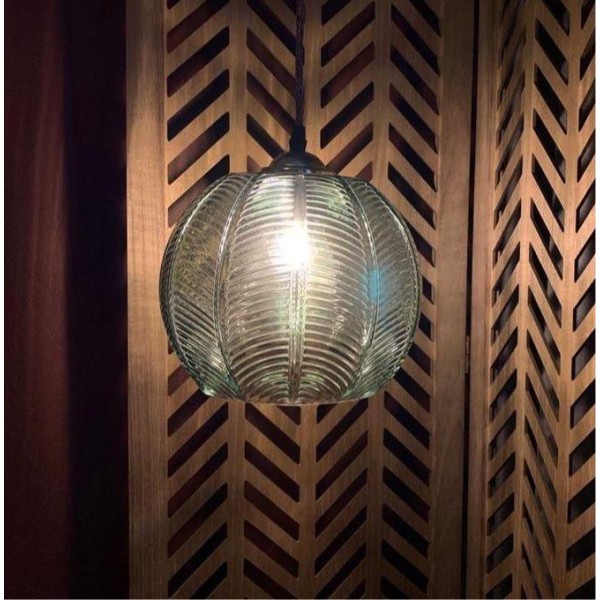 Green Glass Pendant Lamp