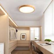 Double Wooden LED Ceiling Light