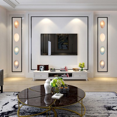 Настенный светильник из гальки