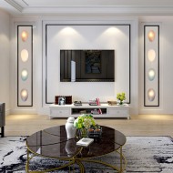 Настенный светильник из гальки