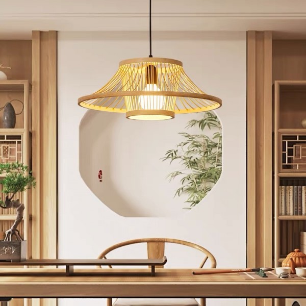 Chinese Lantern Art Rattan Pendant Light