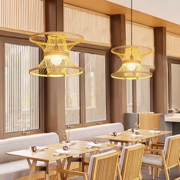 Chinese Lantern Art Rattan Pendant Light