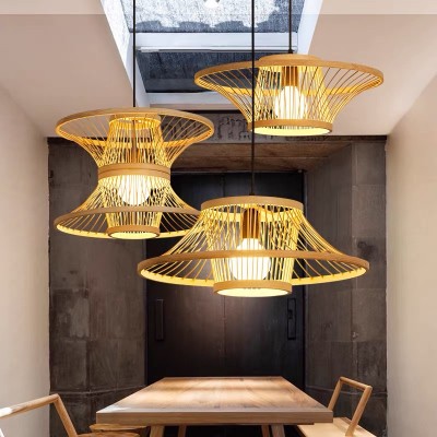 Chinese Lantern Art Rattan Pendant Light