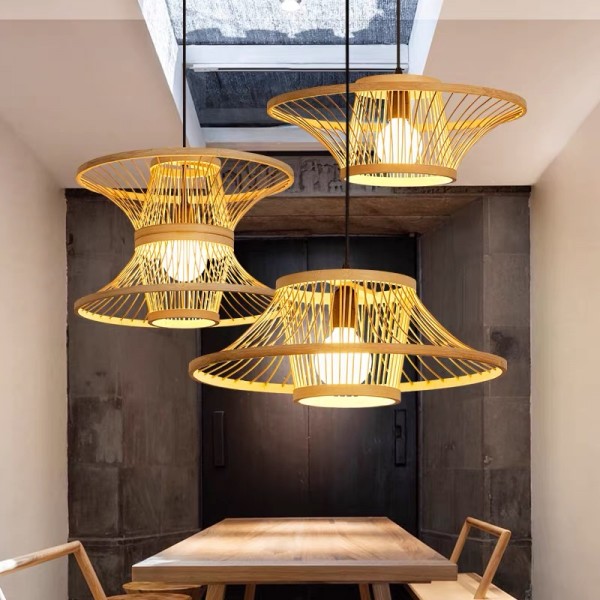 Chinese Lantern Art Rattan Pendant Light