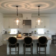 Teardrop Glass Pendant Light