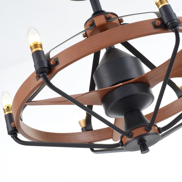 Candle Ceiling Fan Chandelier