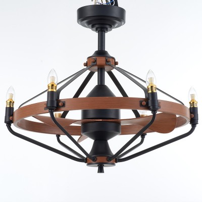 Candle Ceiling Fan Chandelier