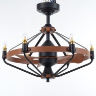 Candle Ceiling Fan Chandelier