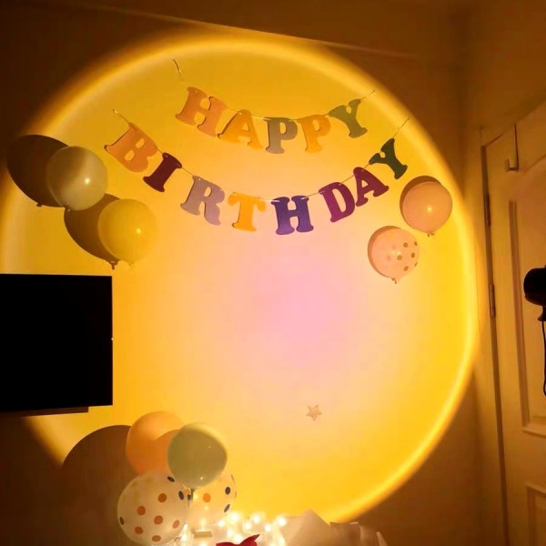 Sunset LED Table Lights 180° Rotation Suitable For Living Room Party