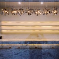 Серебряный подвесной светильник