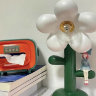 Цветочная настольная лампа