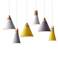 Connell Coned Woody Pendant Lamp