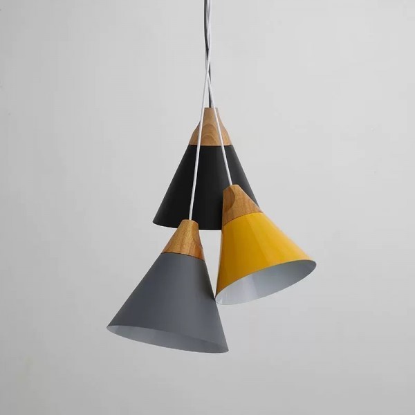 Connell Coned Woody Pendant Lamp
