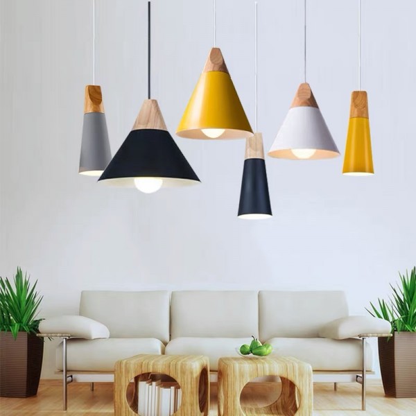 Connell Coned Woody Pendant Lamp