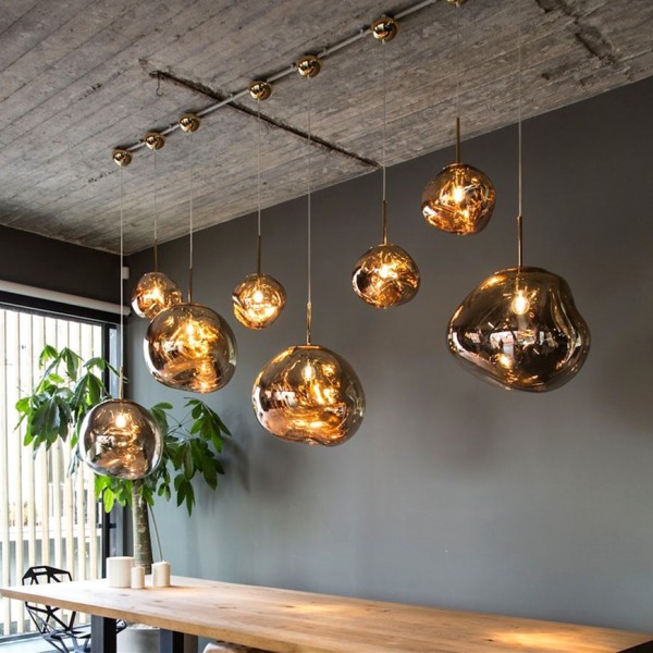 Glass Melt Pendant Light