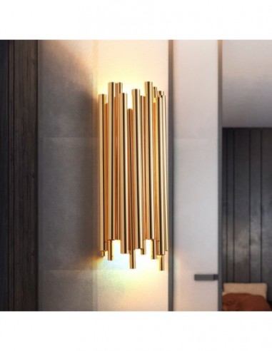 Gold Aluminum Brubeck Wall Lamp