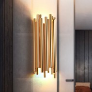 Gold Aluminum Brubeck Wall Lamp