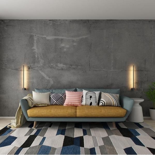 Industrial Modern LED Black Wall Lights Indoor for Bedroom Hallway