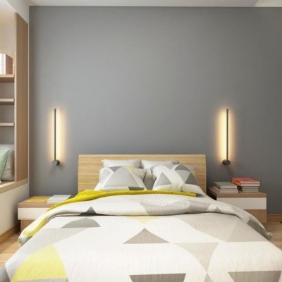 Industrial Modern LED Black Wall Lights Indoor for Bedroom Hallway