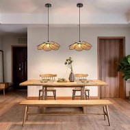 Wabi-sabi Rattan Pendant Light