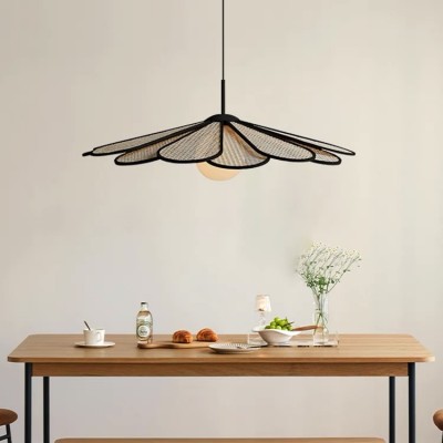 Wabi-sabi Rattan Pendant Light