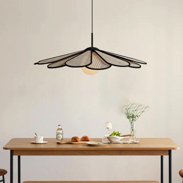 Wabi-sabi Rattan Pendant Light