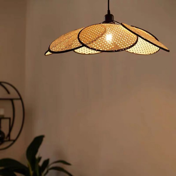 Wabi-sabi Rattan Pendant Light
