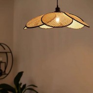 Wabi-sabi Rattan Pendant Light