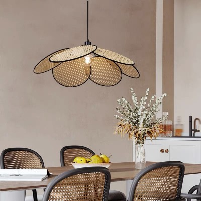 Wabi-sabi Rattan Pendant Light