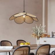 Wabi-sabi Rattan Pendant Light