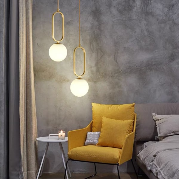Minimalist Oval Ring Pendant Light