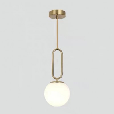 Large Minimalist Oval Ring Pendant Light