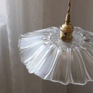 Подвесные светильники Tiffany Glass с прозрачным стеклом для гостиной