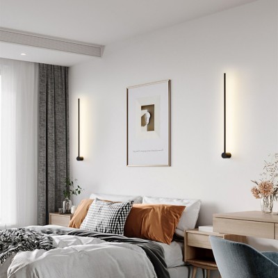 Industrial Modern LED Black Wall Lights Indoor for Bedroom Hallway