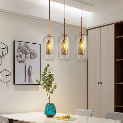 Modern Chiswick Glass Pendant Light Fixtures for Kitchen Dining Room