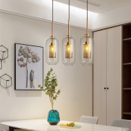 Modern Chiswick Glass Pendant Light Fixtures for Kitchen Dining Room