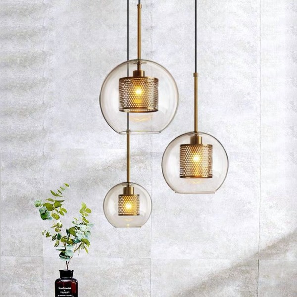 Modern Chiswick Glass Pendant Light Fixtures for Kitchen Dining Room