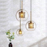 Modern Chiswick Glass Pendant Light Fixtures for Kitchen Dining Room