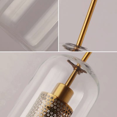 Modern Chiswick Glass Pendant Light Fixtures for Kitchen Dining Room