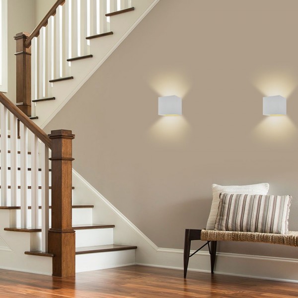 Aluminum Minimalist Style LED-6W Cube Wall Light For Bedroom
