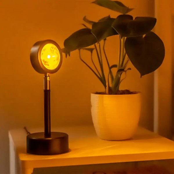 Sunset LED Table Lights 180° Rotation Suitable For Living Room Party