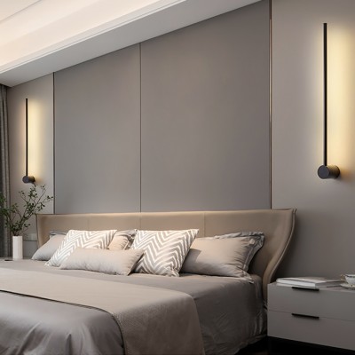 Industrial Modern LED Black Wall Lights Indoor for Bedroom Hallway