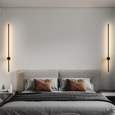 Industrial Modern LED Black Wall Lights Indoor for Bedroom Hallway