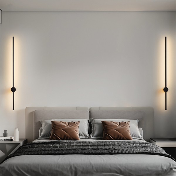 Industrial Modern LED Black Wall Lights Indoor for Bedroom Hallway