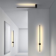 Industrial Modern LED Black Wall Lights Indoor for Bedroom Hallway
