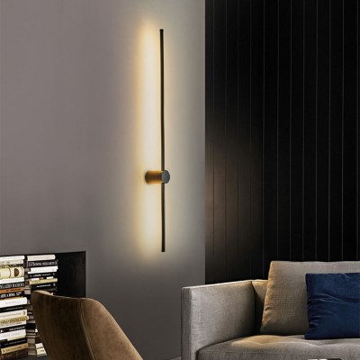 Industrial Modern LED Black Wall Lights Indoor for Bedroom Hallway